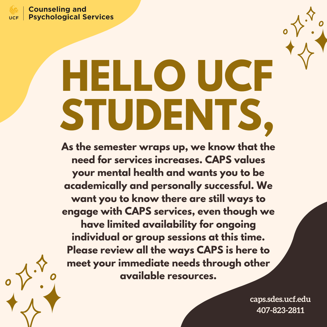 Counseling and Psychological Services • UCF